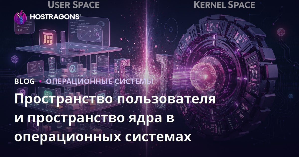 Пространство пользователя и пространство ядра в операционных системах