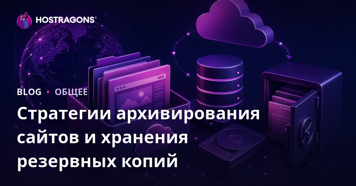 Стратегии архивирования сайтов и хранения резервных копий