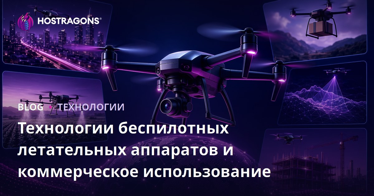 Технологии беспилотных летательных аппаратов и коммерческое использование