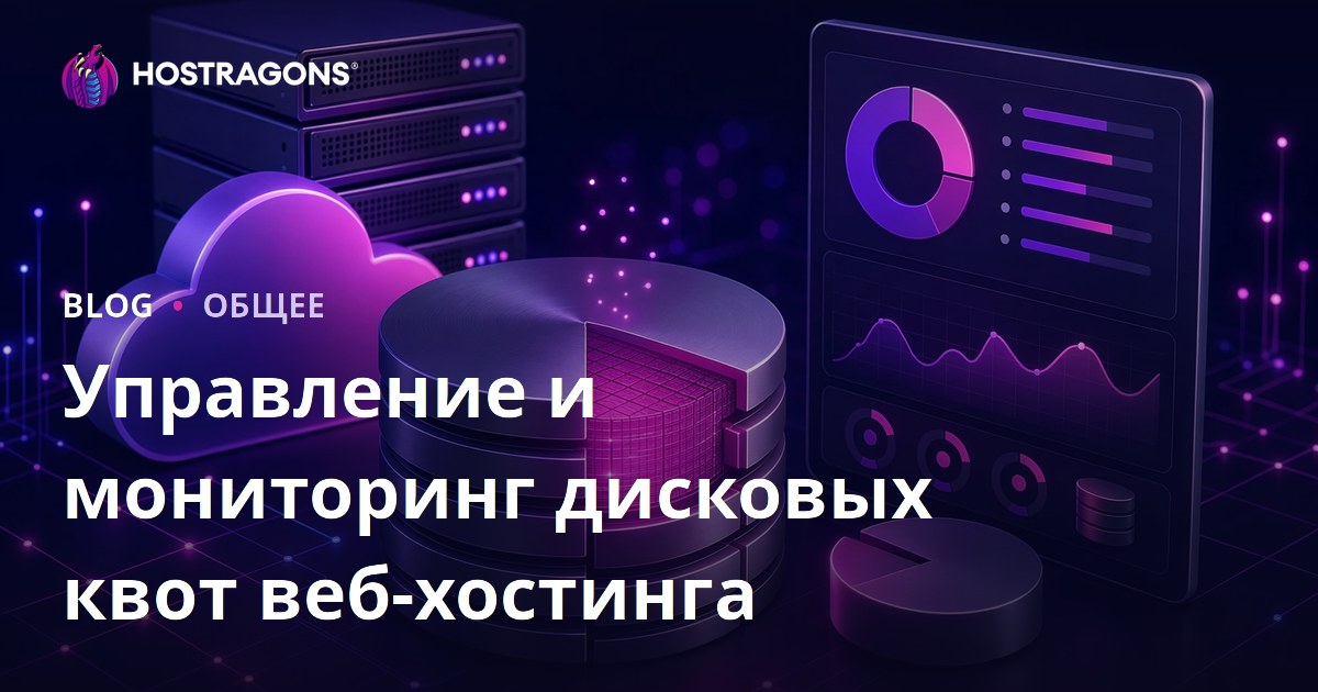 Управление и мониторинг дисковых квот веб-хостинга