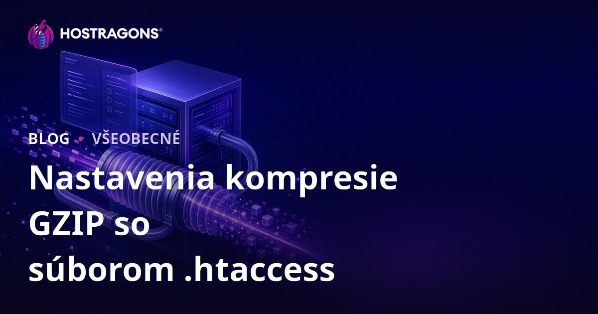 Nastavenia kompresie GZIP so súborom .htaccess