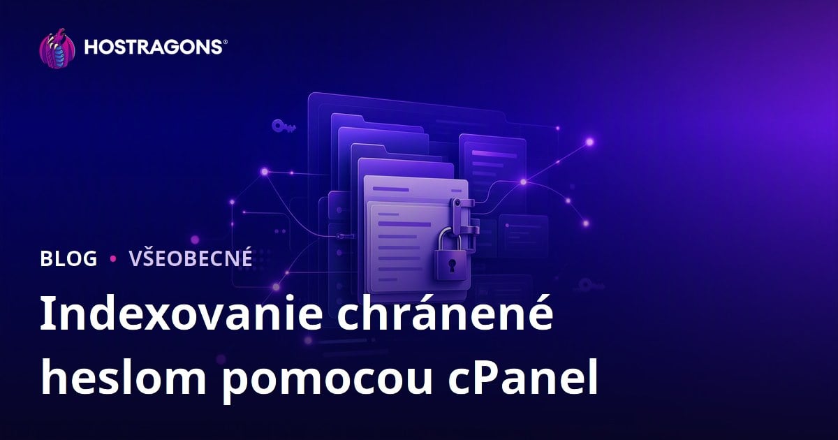 Indexovanie chránené heslom pomocou cPanel