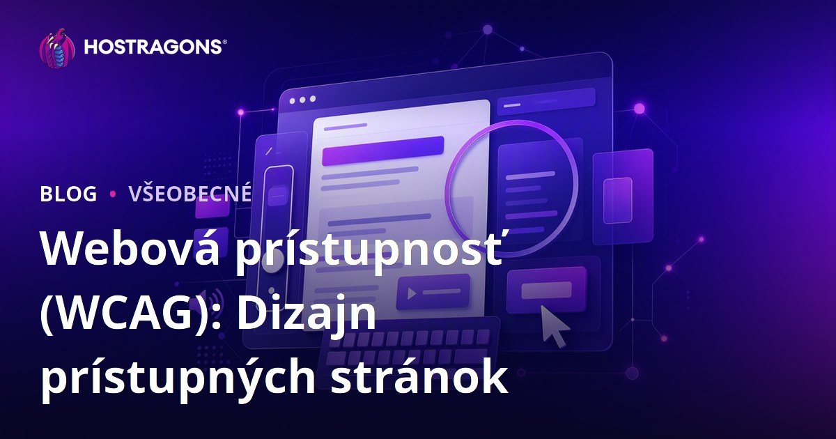 Webová prístupnosť (WCAG): Dizajn prístupných stránok