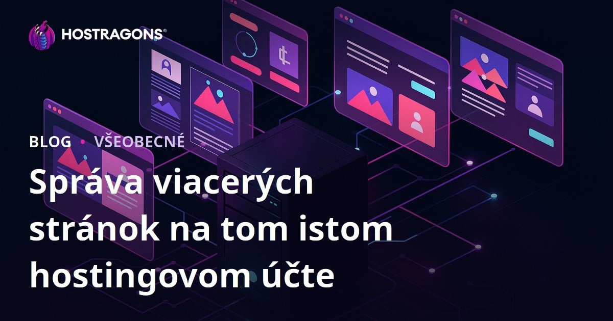 Správa viacerých stránok na tom istom hostingovom účte