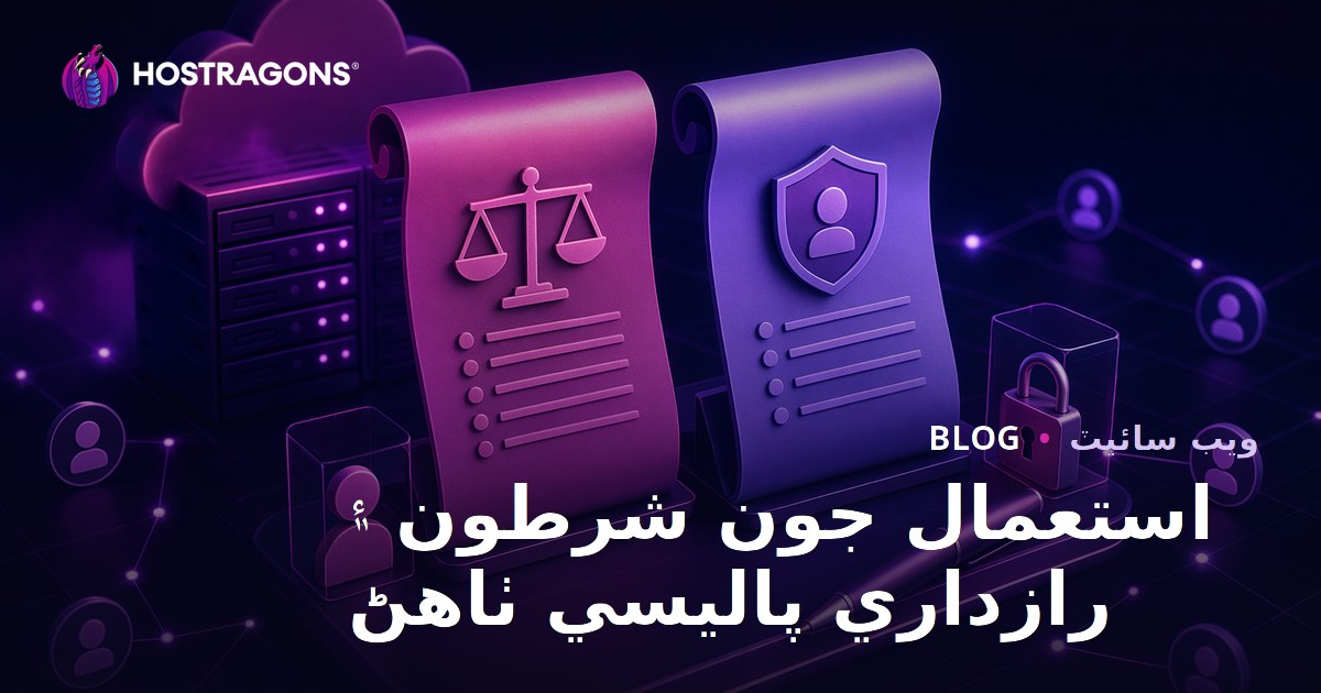 استعمال جون شرطون ۽ رازداري پاليسي ٺاهڻ