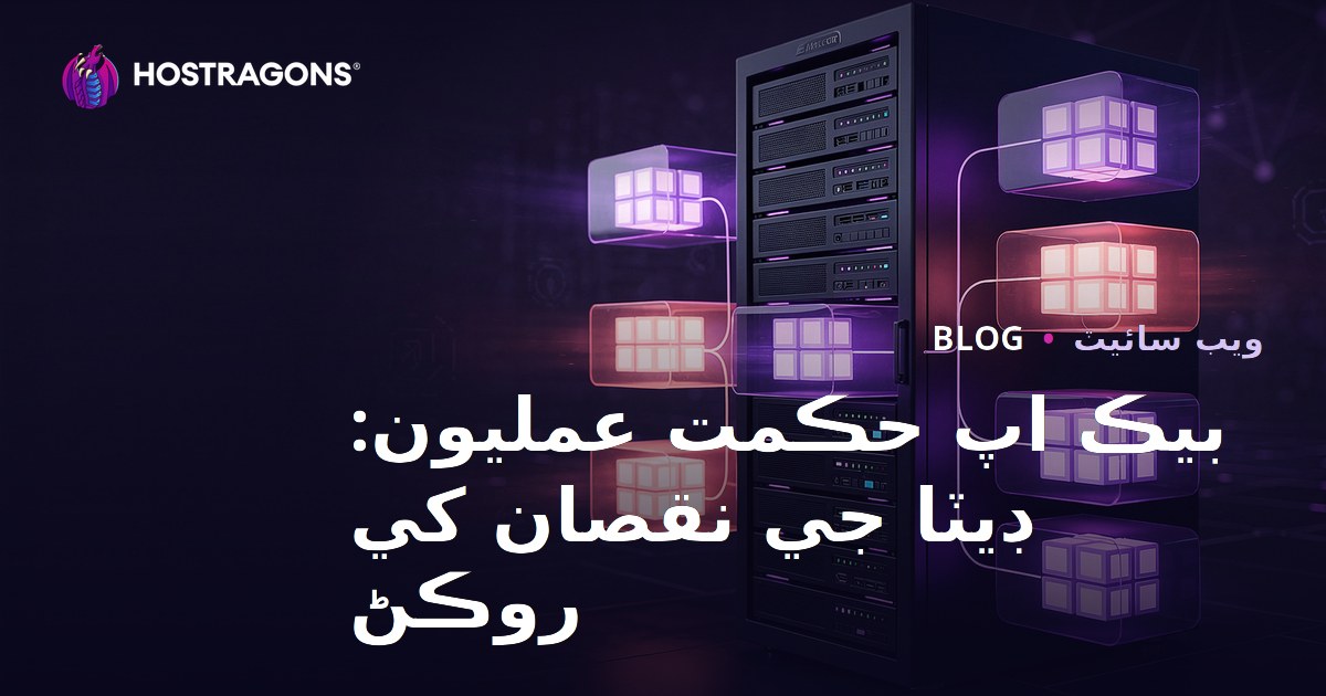 بيڪ اپ حڪمت عمليون: ڊيٽا جي نقصان کي روڪڻ