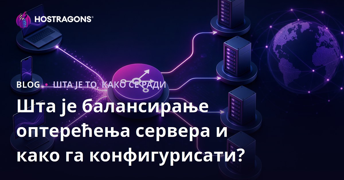 Шта је балансирање оптерећења сервера и како га конфигурисати?