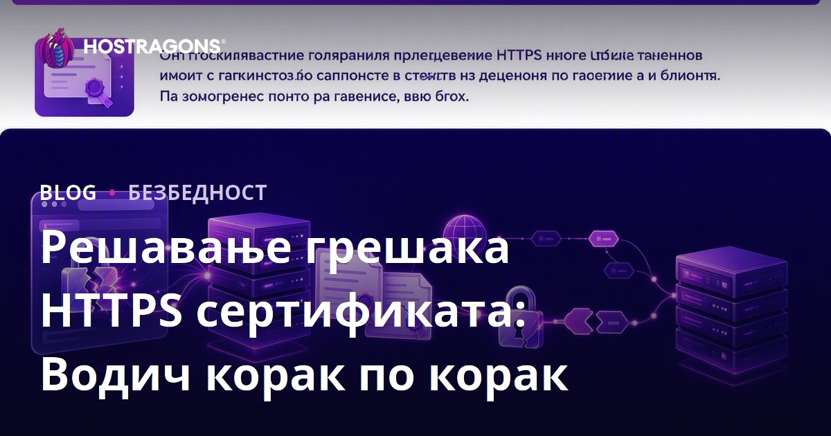 Решавање ХТТПС сертификатских грешака: Водич корак по корак