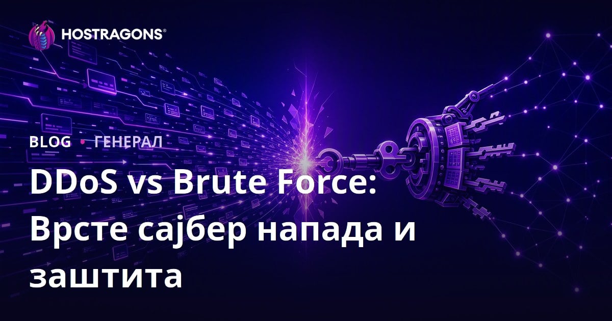 DDoS vs Brute Force: Врсте сајбер напада и заштита