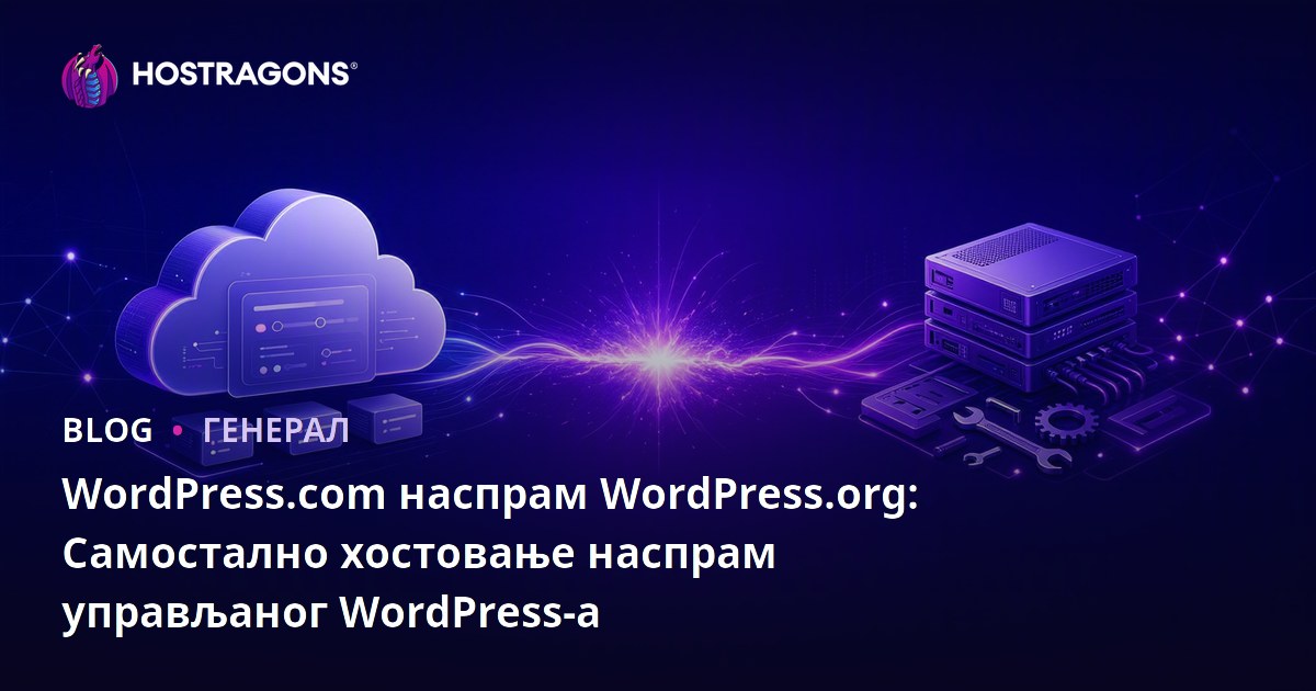 WordPress.com наспрам WordPress.org: Самостално хостовање наспрам управљаног WordPress-а