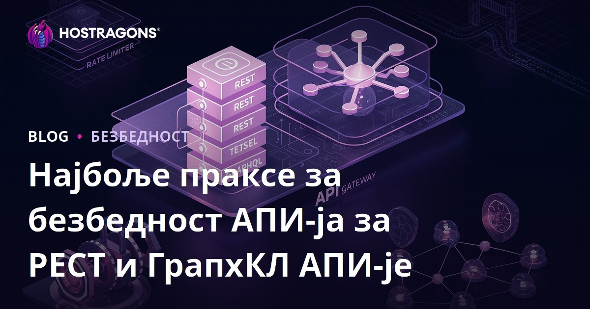 Најбоље праксе за безбедност АПИ-ја за РЕСТ и ГрапхКЛ АПИ-је