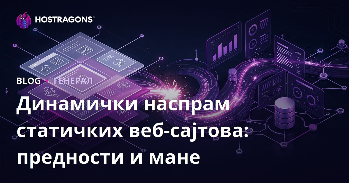 Динамички наспрам статичких веб-сајтова: предности и мане