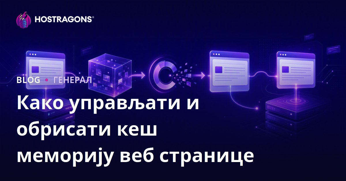 Како управљати и обрисати кеш меморију веб странице