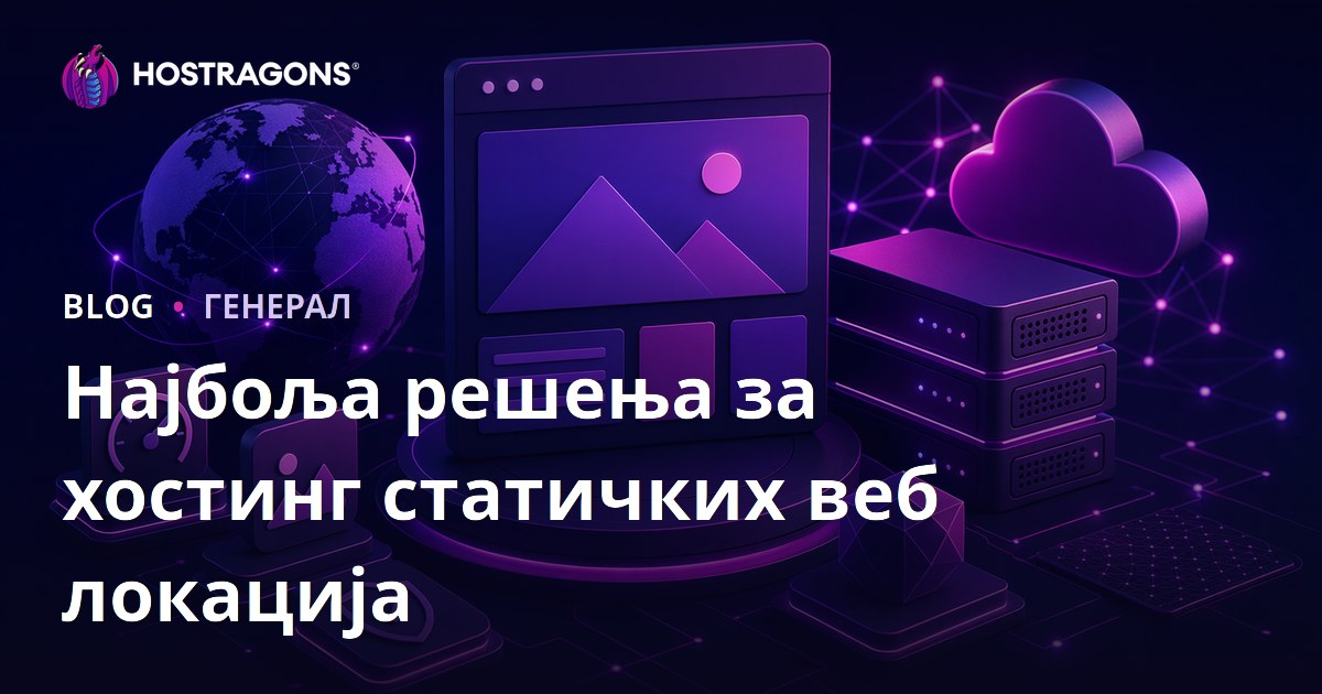 Најбоља решења за хостинг статичких веб локација