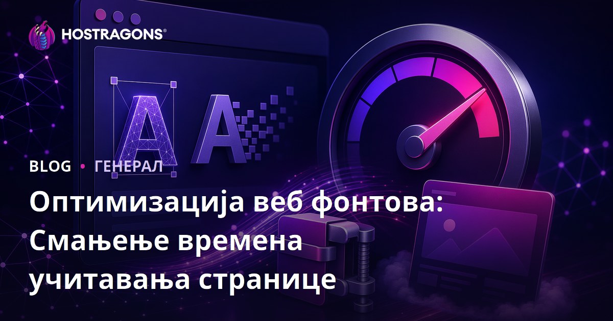 Оптимизација веб фонтова: Смањење времена учитавања странице