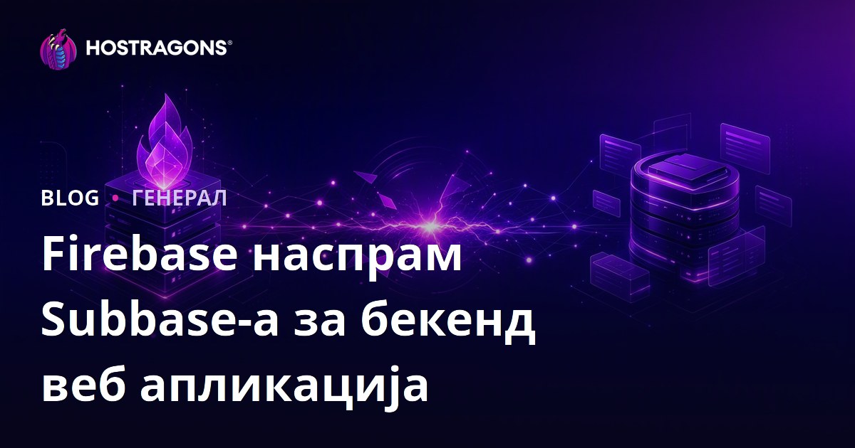 Firebase наспрам Subbase-а за бекенд веб апликација