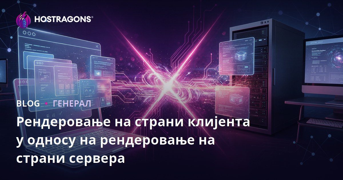 Рендеровање на страни клијента у односу на рендеровање на страни сервера
