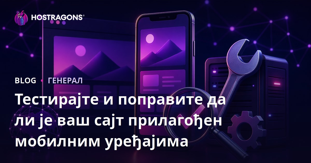 Тестирајте и поправите да ли је ваш сајт прилагођен мобилним уређајима