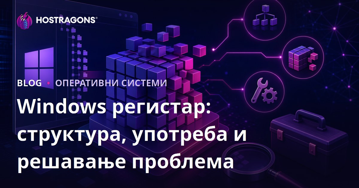 Windows регистар: структура, употреба и решавање проблема