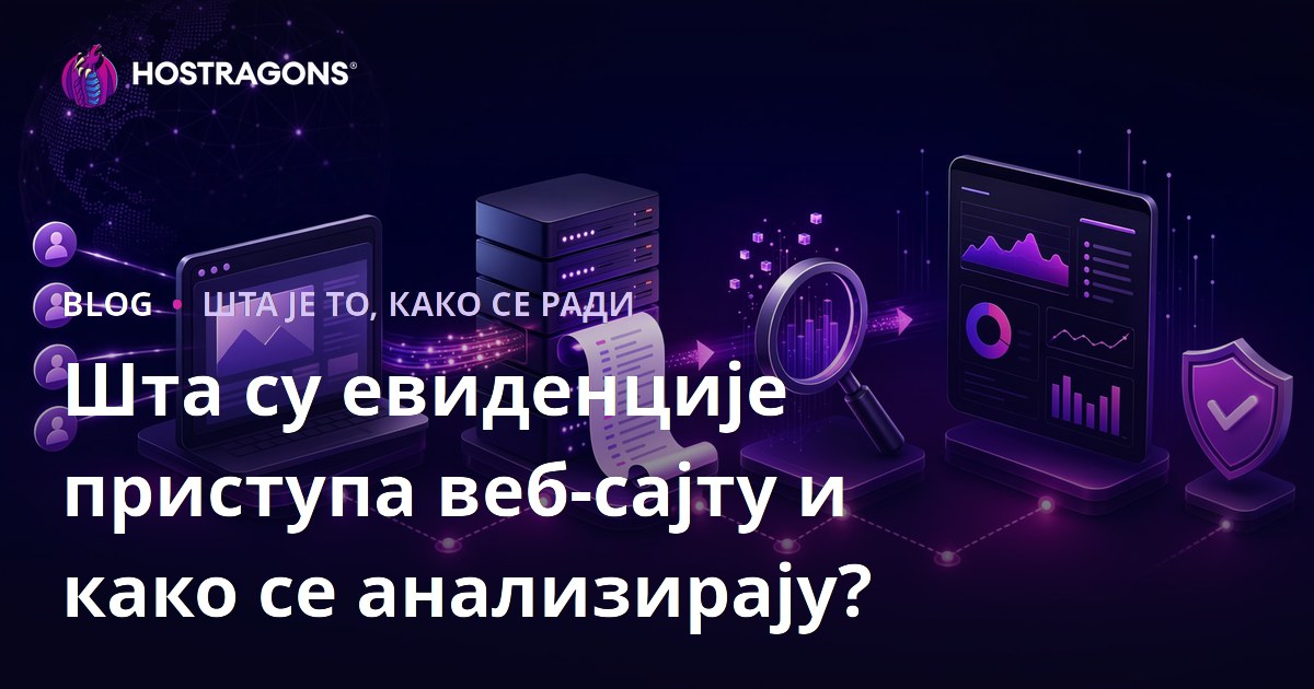Шта су евиденције приступа веб-сајту и како се анализирају?