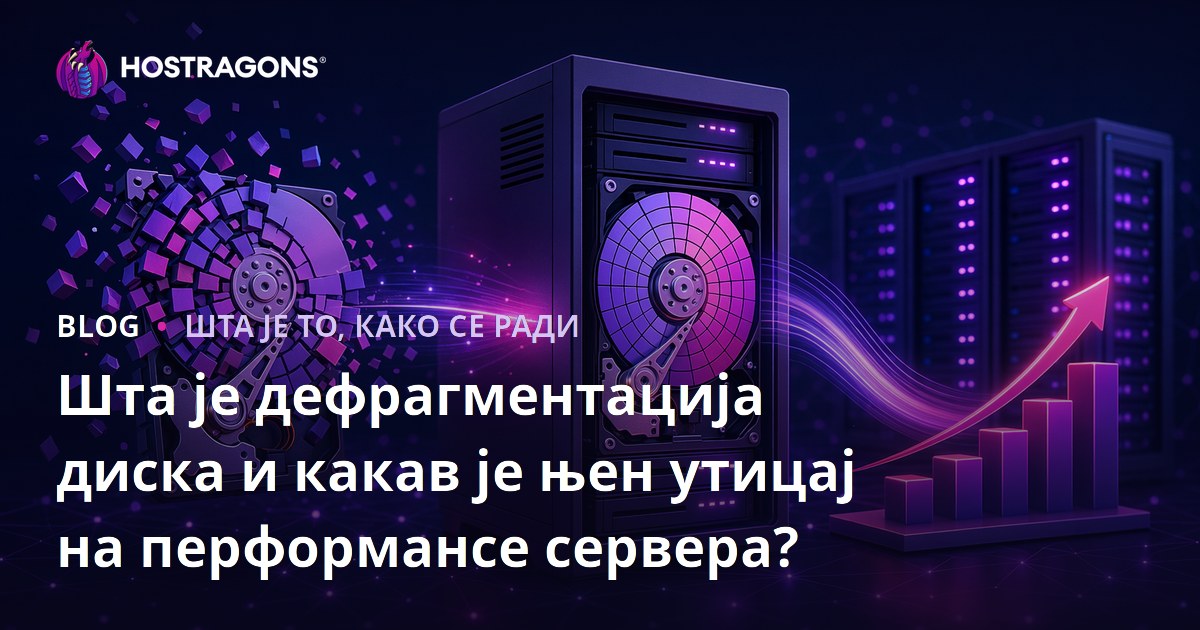 Шта је дефрагментација диска и какав је њен утицај на перформансе сервера?