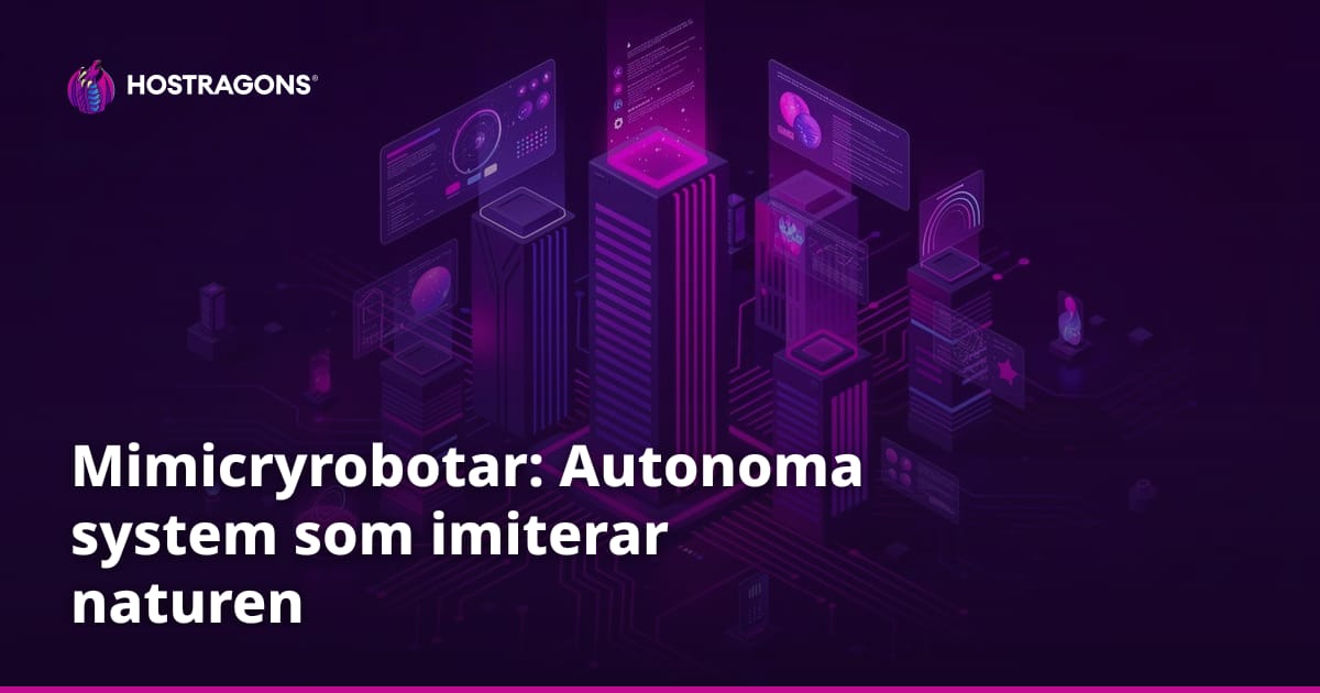 Mimicryrobotar: Autonoma system som imiterar naturen