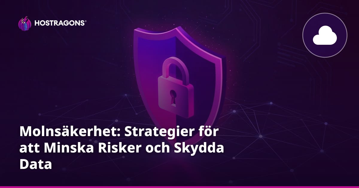 Molnsäkerhet: Strategier för att Minska Risker och Skydda Data
