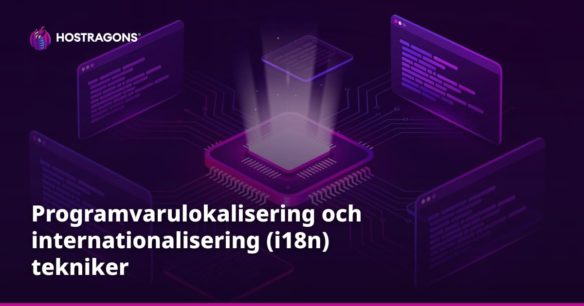 Programvarulokalisering och internationalisering (i18n) tekniker