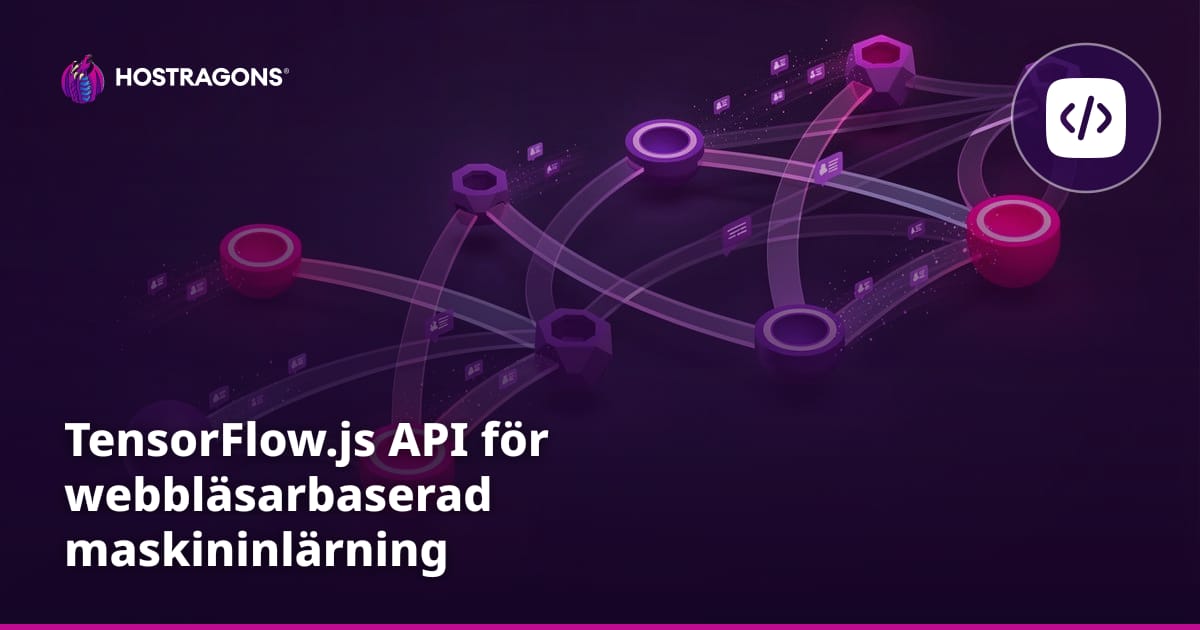 TensorFlow.js API för webbläsarbaserad maskininlärning
