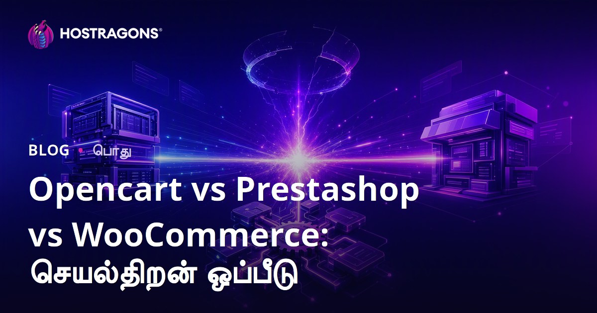 Opencart vs Prestashop vs WooCommerce: செயல்திறன் ஒப்பீடு