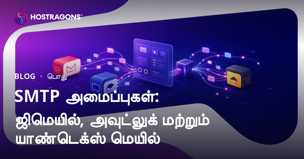 SMTP அமைப்புகள்: ஜிமெயில், அவுட்லுக் மற்றும் யாண்டெக்ஸ் மெயில்