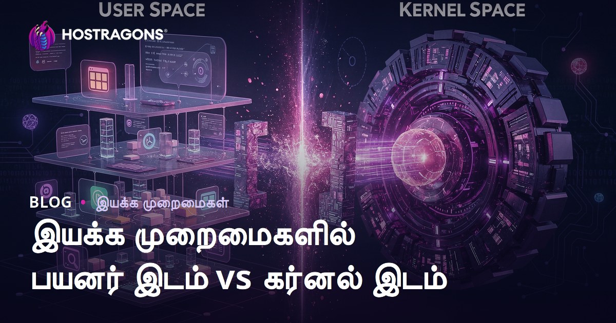 இயக்க முறைமைகளில் பயனர் இடம் vs கர்னல் இடம்