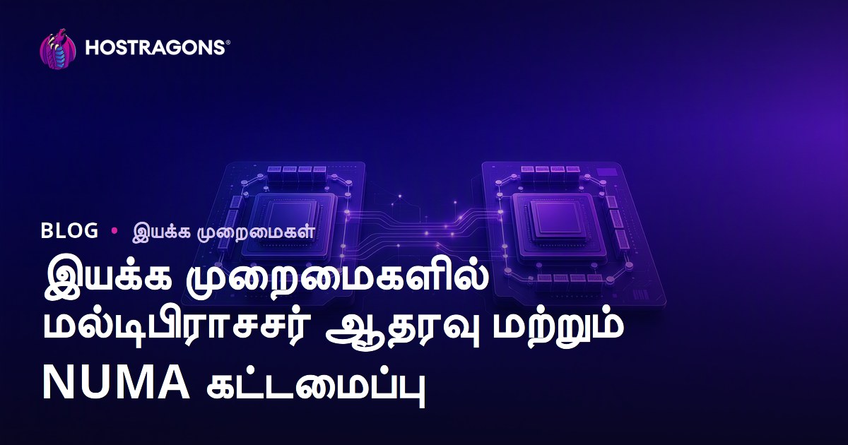 இயக்க முறைமைகளில் மல்டிபிராசசர் ஆதரவு மற்றும் NUMA கட்டமைப்பு