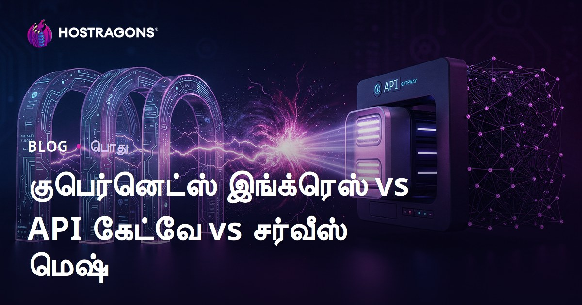 குபெர்னெட்ஸ் இங்க்ரெஸ் vs API கேட்வே vs சர்வீஸ் மெஷ்