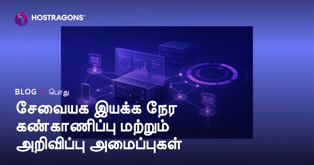 சேவையக இயக்க நேர கண்காணிப்பு மற்றும் அறிவிப்பு அமைப்புகள்