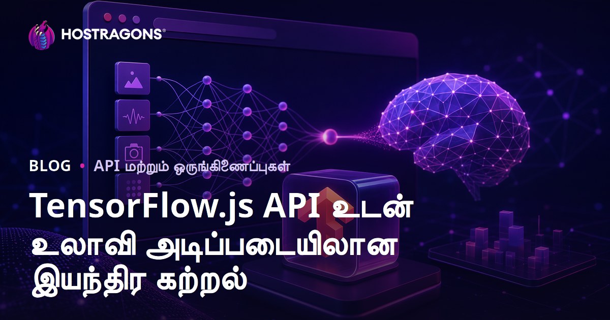 TensorFlow.js API உடன் உலாவி அடிப்படையிலான இயந்திர கற்றல்