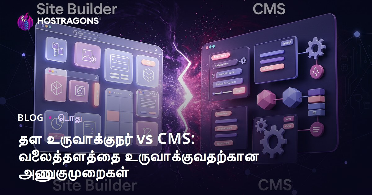 தள உருவாக்குநர் vs CMS: வலைத்தளத்தை உருவாக்குவதற்கான அணுகுமுறைகள்