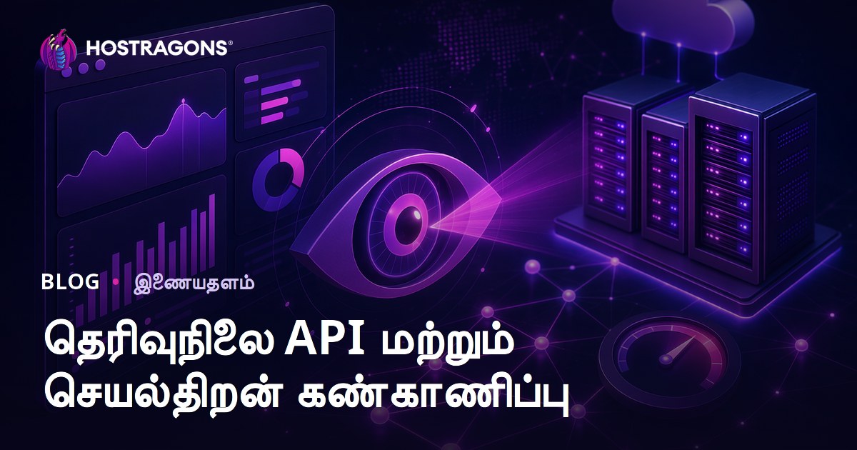 தெரிவுநிலை API மற்றும் செயல்திறன் கண்காணிப்பு