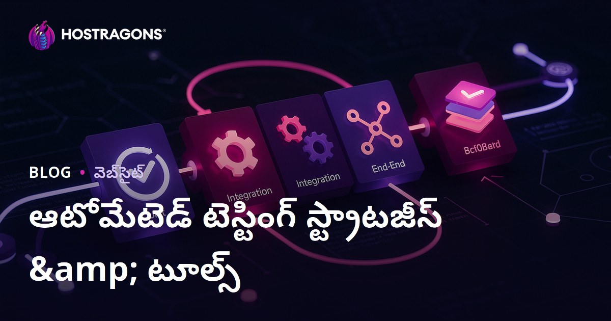 ఆటోమేటెడ్ టెస్టింగ్ స్ట్రాటజీస్ & టూల్స్