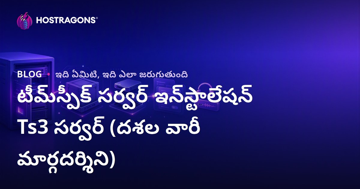 టీమ్‌స్పీక్ సర్వర్ ఇన్‌స్టాలేషన్ Ts3 సర్వర్ (దశల వారీ మార్గదర్శిని)