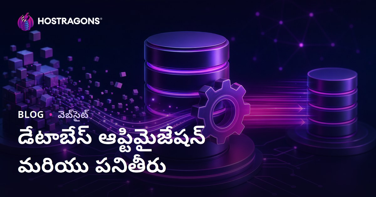 డేటాబేస్ ఆప్టిమైజేషన్ మరియు పనితీరు
