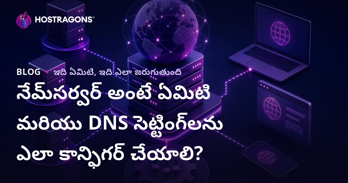 నేమ్‌సర్వర్ అంటే ఏమిటి మరియు DNS సెట్టింగ్‌లను ఎలా కాన్ఫిగర్ చేయాలి?