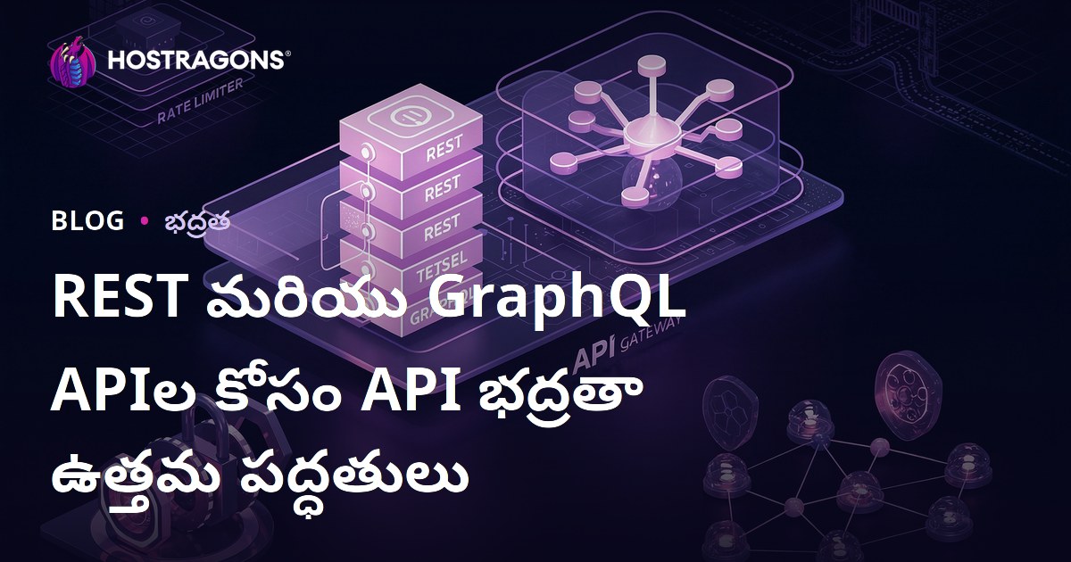 REST మరియు GraphQL APIల కోసం API భద్రతా ఉత్తమ పద్ధతులు