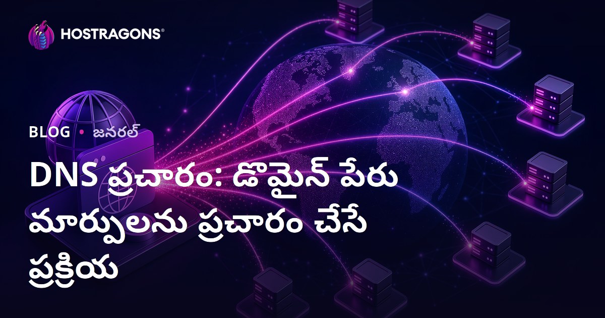 DNS ప్రచారం: డొమైన్ పేరు మార్పులను ప్రచారం చేసే ప్రక్రియ