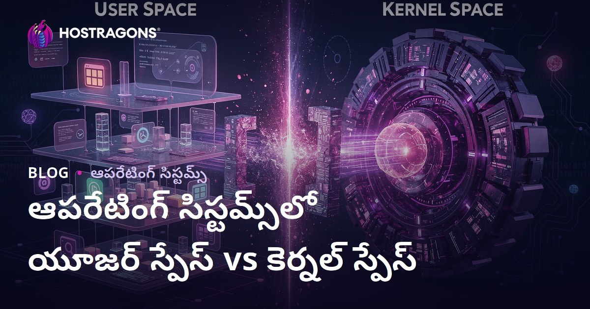 ఆపరేటింగ్ సిస్టమ్స్‌లో యూజర్ స్పేస్ vs కెర్నల్ స్పేస్