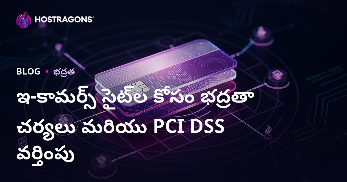 ఇ-కామర్స్ సైట్‌ల కోసం భద్రతా చర్యలు మరియు PCI DSS వర్తింపు