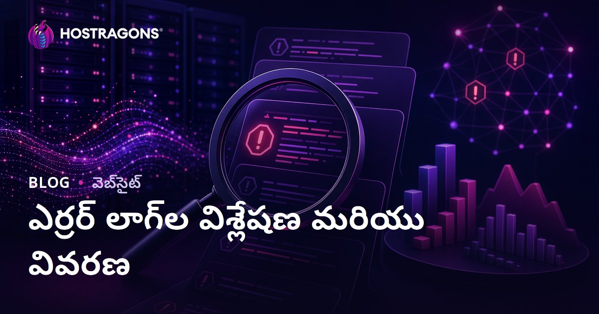 ఎర్రర్ లాగ్‌ల విశ్లేషణ మరియు వివరణ