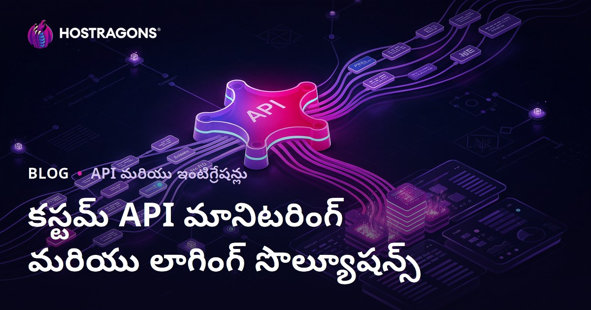 కస్టమ్ API మానిటరింగ్ మరియు లాగింగ్ సొల్యూషన్స్