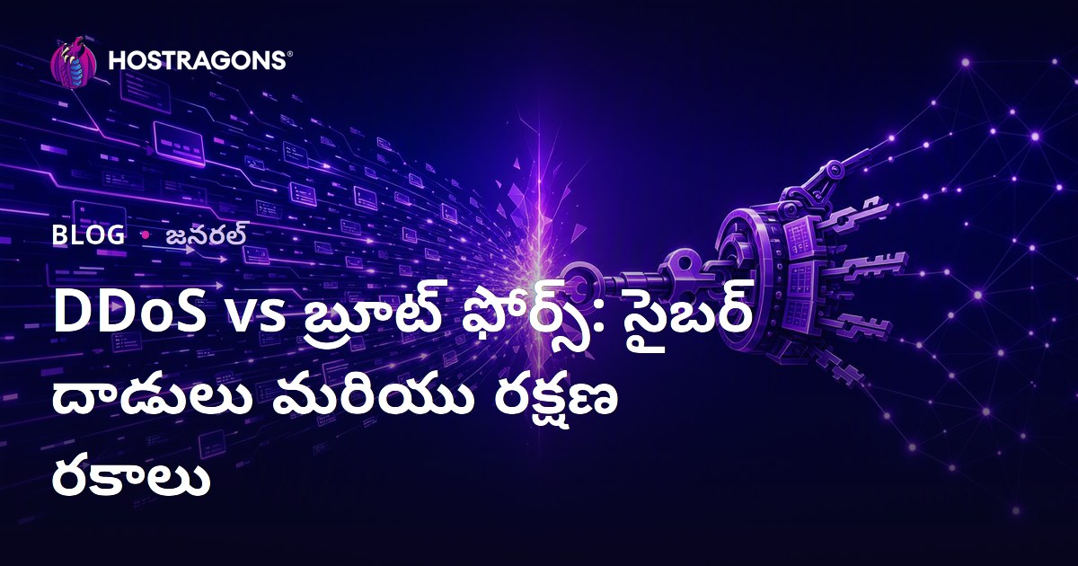 DDoS vs బ్రూట్ ఫోర్స్: సైబర్ దాడులు మరియు రక్షణ రకాలు