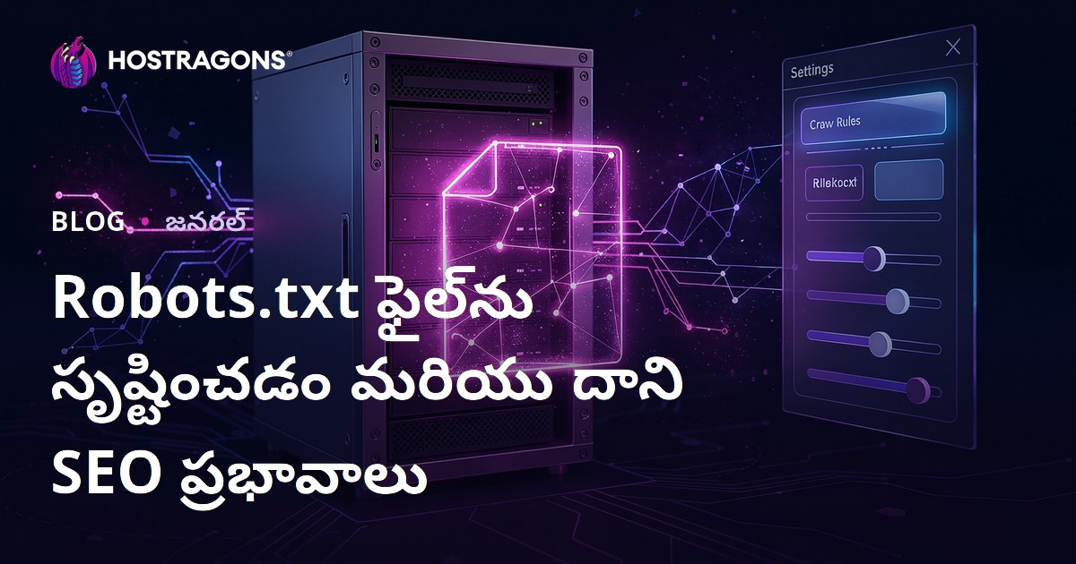 Robots.txt ఫైల్‌ను సృష్టించడం మరియు దాని SEO ప్రభావాలు